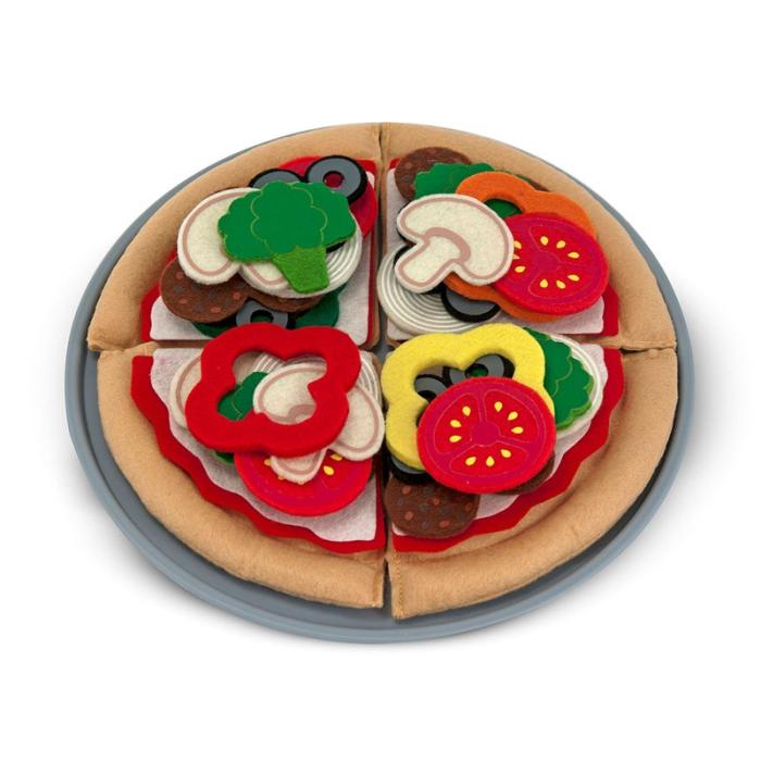 MND - MND Leksaksmat Felt Food Pizza Set