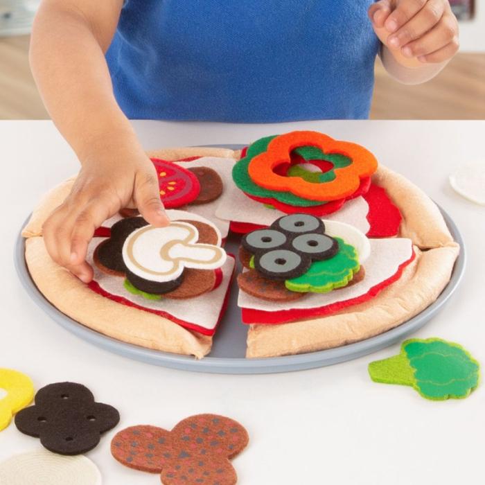 MND - MND Leksaksmat Felt Food Pizza Set