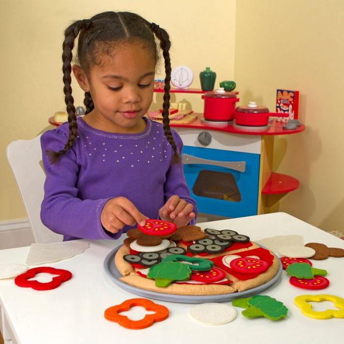 MND - MND Leksaksmat Felt Food Pizza Set