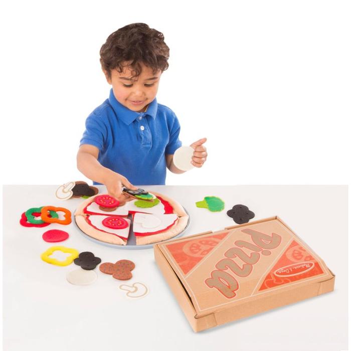 MND - MND Leksaksmat Felt Food Pizza Set