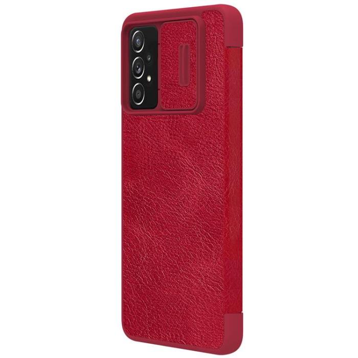 Nillkin - Nillkin Galaxy A73 Fodral Qin läder Holster - Röd