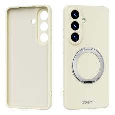 ABEEL - ABEEL Mobilskal f&ouml;r Samsung Galaxy S26 Magnetiskt Kickstand Silikon - Beige