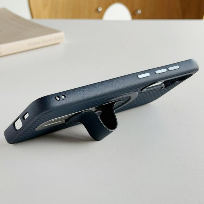 OEM - Mobilskal för Samsung Galaxy S26 Magnetiskt Kickstand PU + PC - Svart