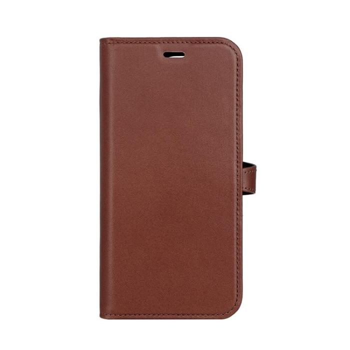 BUFFALO - BUFFALO äkta läder iPhone 15 Pro Plånboksfodral 3 Kort Magsafe - Brun
