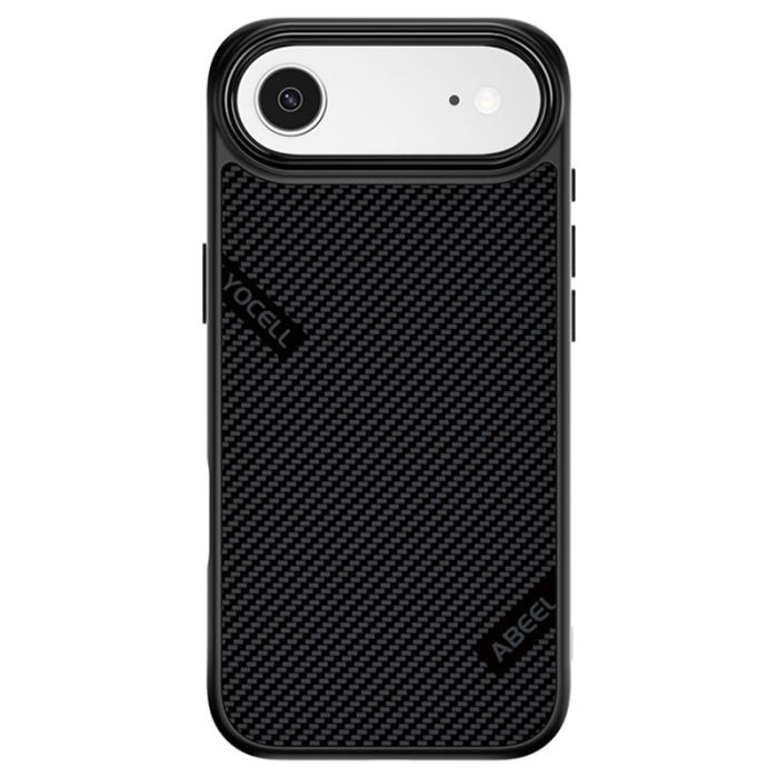 ABEEL - ABEEL CF-Lyocell Mobilskal till iPhone Air MagSafe Microfiber Svart