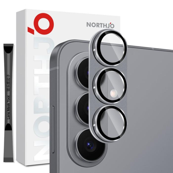 NORTHJO - NORTHJO Skärmskydd för Samsung Galaxy S26 Kameraskydd Tempererat Glas - Grå