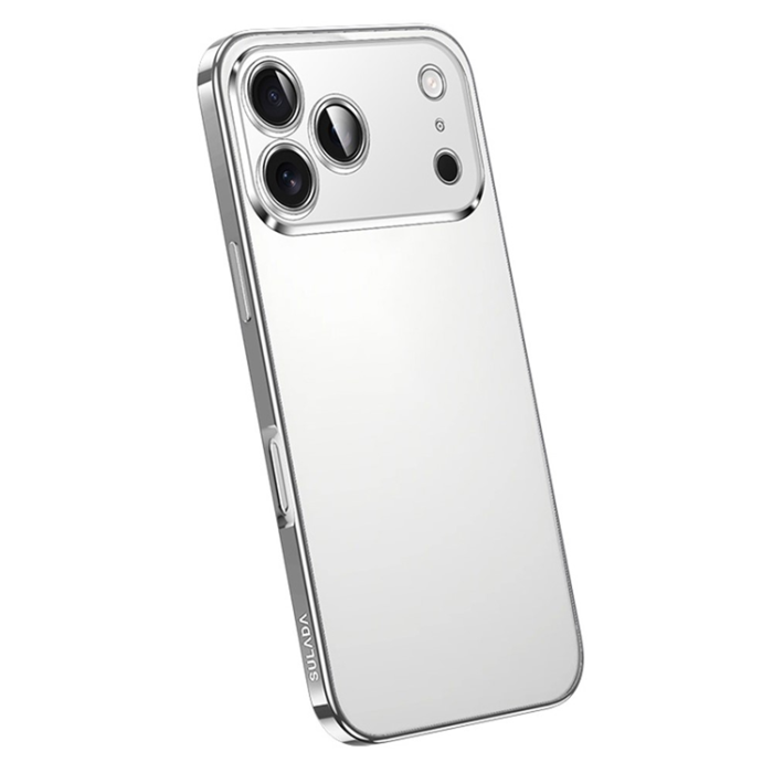 SULADA - SULADA iPhone 17 Pro Max Mobilskal Electroplating Nature Matte - Silver