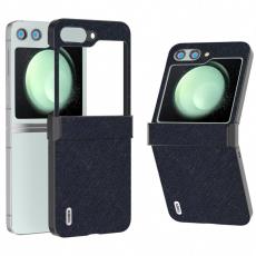 ABEEL - ABEEL Samsung Galaxy Z Flip5 Pl&aring;nboksfodral med Hinge Skydd - Bl&aring;