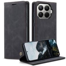 Caseme - CASEME 013 Pl&aring;nboksfodral f&ouml;r Xiaomi 15T Pro KonstL&auml;der - Svart