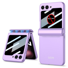 GKK - GKK Galaxy Z Flip 7 Mobilskal med Privacy Skärmskydd - Lila