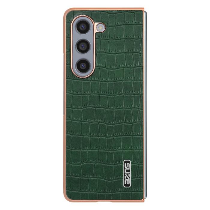 AZNS - AZNS Samsung Galaxy Z Fold5 Fodral KonstLäder - Grön