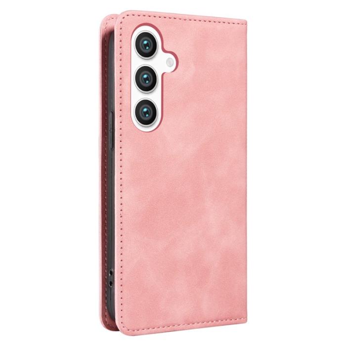 BETOPNICE - BETOPNICE 003 Samsung Galaxy S25 Plånboksfodral Konstläder - Rosa