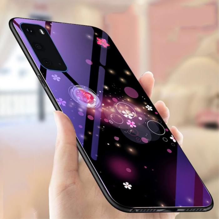 OEM - Electroplating Mobilskal för Galaxy S20 Plus- Bubbles & Flowers