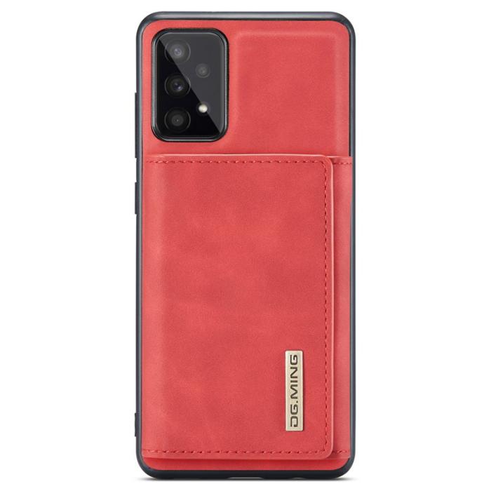 DG.MING - DG.MING Konstläder Plånboksfodral för Samsung Galaxy A53 5G - Röd