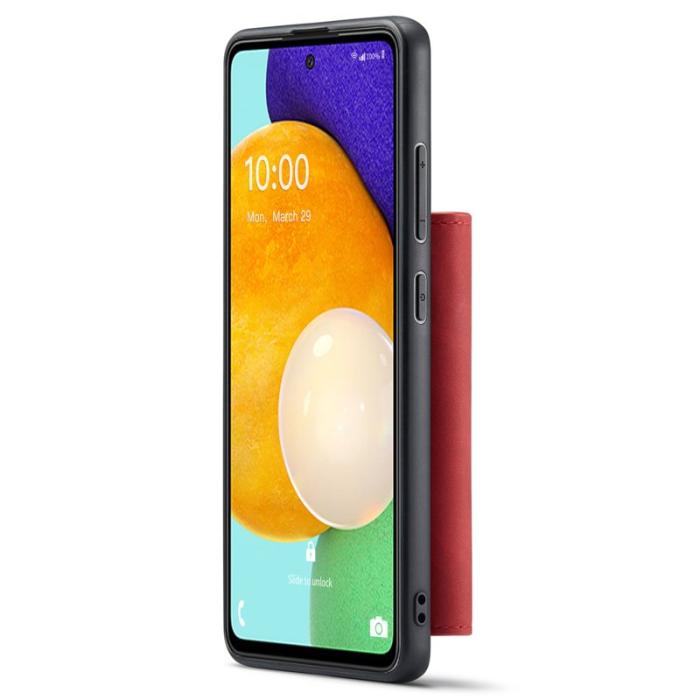 DG.MING - DG.MING Konstläder Plånboksfodral för Samsung Galaxy A53 5G - Röd
