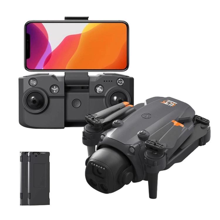 Fjärrstyrd Hopfällbar Drönare med Dubbelkamera Quadcopter LU36 (Svart) | 264 | AlltMobil