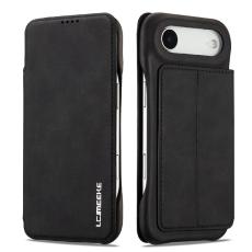 LC.imeeke - LC.IMEEKE iPhone Air Fodral Card Holder KonstL&auml;der - Svart