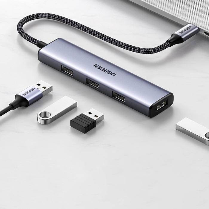 Ugreen - Ugreen 4x USB 3.2 Gen 1 Hub - Silver