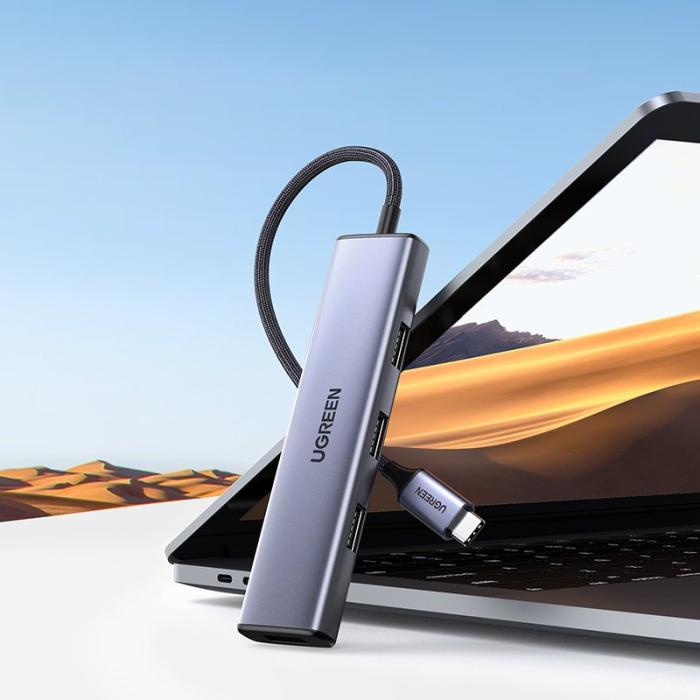 Ugreen - Ugreen 4x USB 3.2 Gen 1 Hub - Silver