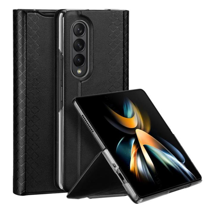 UTGATT1 - Dux Ducis Galaxy Z Fold 4 Plånboksfodral Bril Flip - Svart