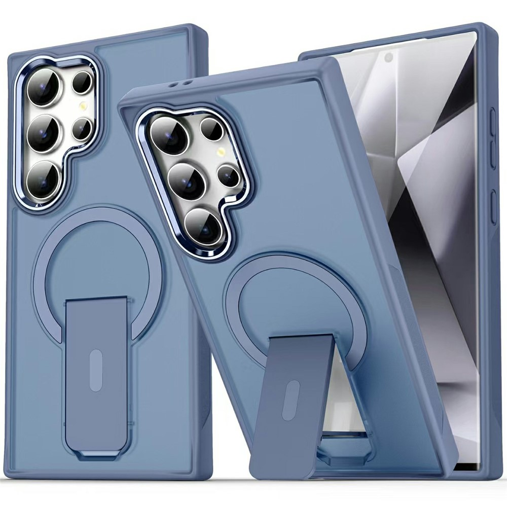 Galaxy S25 Ultra Mobilskal MagSafe med stöd - Mörkblå | 2353 | AlltMobil