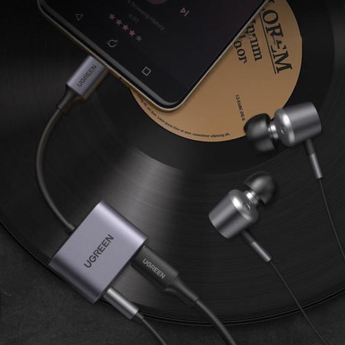 UTGATT5 - Ugreen Audio Adapter USB-C - Grå