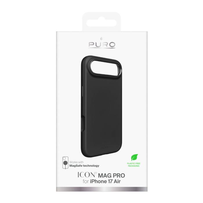 Puro - Puro iPhone 17 Air Mobilskal Magsafe Liquid Silikone - Svart