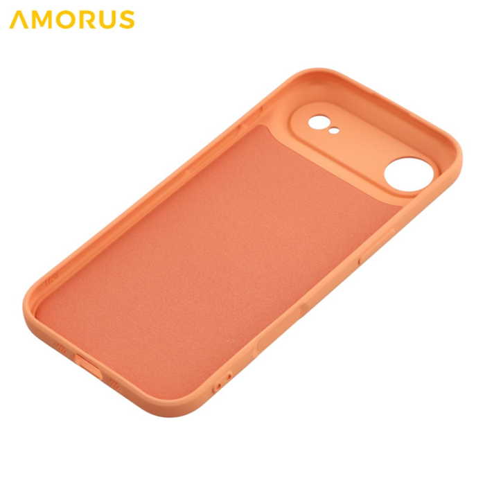 Amorus - AMORUS iPhone Air Mobilskal Precise Cutouts TPU Fiber - Orange