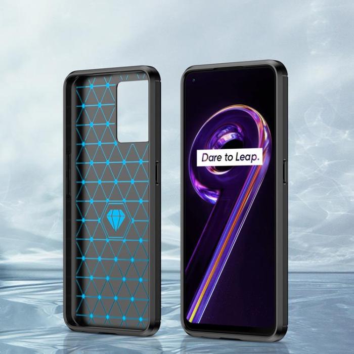 OEM - Carbon Realme 9 Pro Plus Skal Flexible - Svart