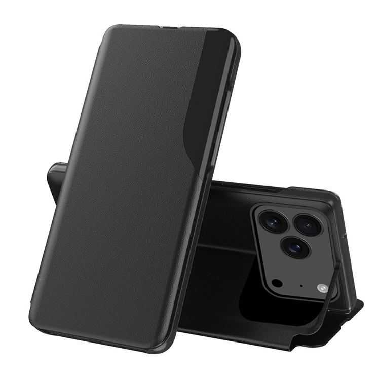 Amorus iPhone 17 Pro Mobilskal Folio Flip Stativ - Svart | 2353 | AlltMobil