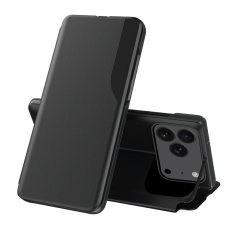 Amorus - Amorus iPhone 17 Pro Mobilskal Folio Flip Stativ - Svart