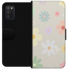 iSecrets - Plånboksfodral till Samsung Galaxy A03s med fejdande blommor