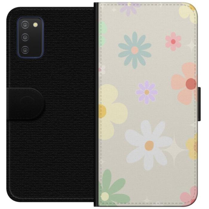 iSecrets - Plånboksfodral till Samsung Galaxy A03s med fejdande blommor