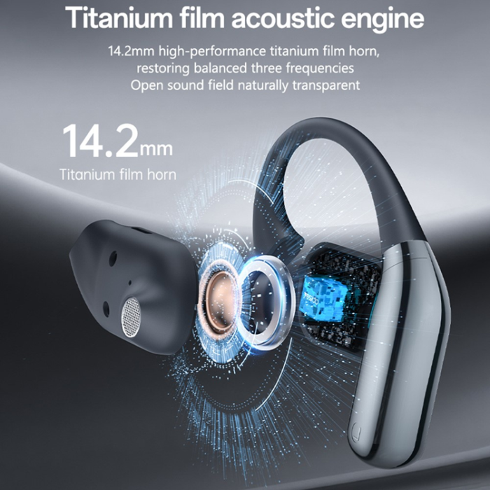 Yesido - YESIDO ENC Trådlösa Hörlurar Bluetooth Open Ear YSP26