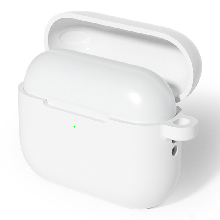 AirPods Pro 3 Skal Med Carabiner Silikon - Vit | 505771 | AlltMobil