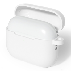A-One Brand - AirPods Pro 3 Skal Med Carabiner Silikon - Vit