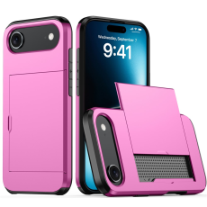 A-One Brand - iPhone 17 Air Mobilskal korthållare - Rosa