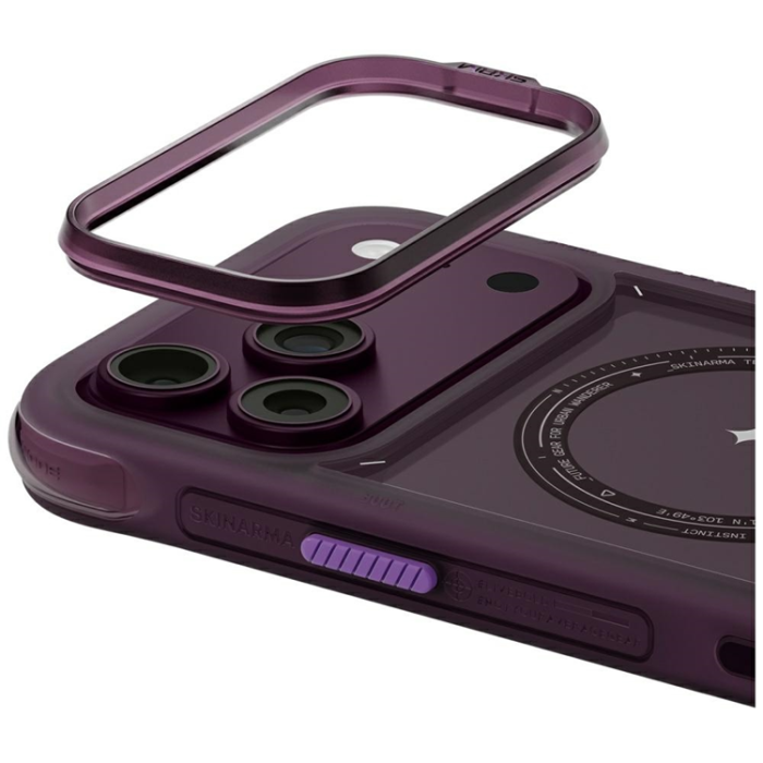Skinarma - Skinarma Mobilskal För iPhone 18 Pro Max/17 Pro Max Magsafe Avion - Burgundy