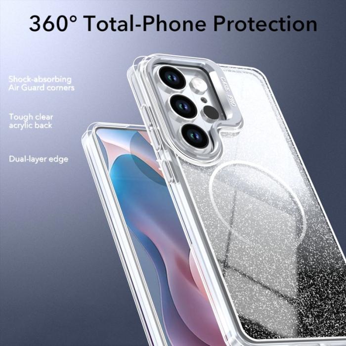 OEM - Samsung Galaxy S26 Ultra Skal Magnetiskt Gradient Glittrigt TPU - Svart