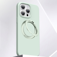 A-One Brand - iPhone 16 Pro Mobilskal MagSafe Silikon Roterande Kickstand