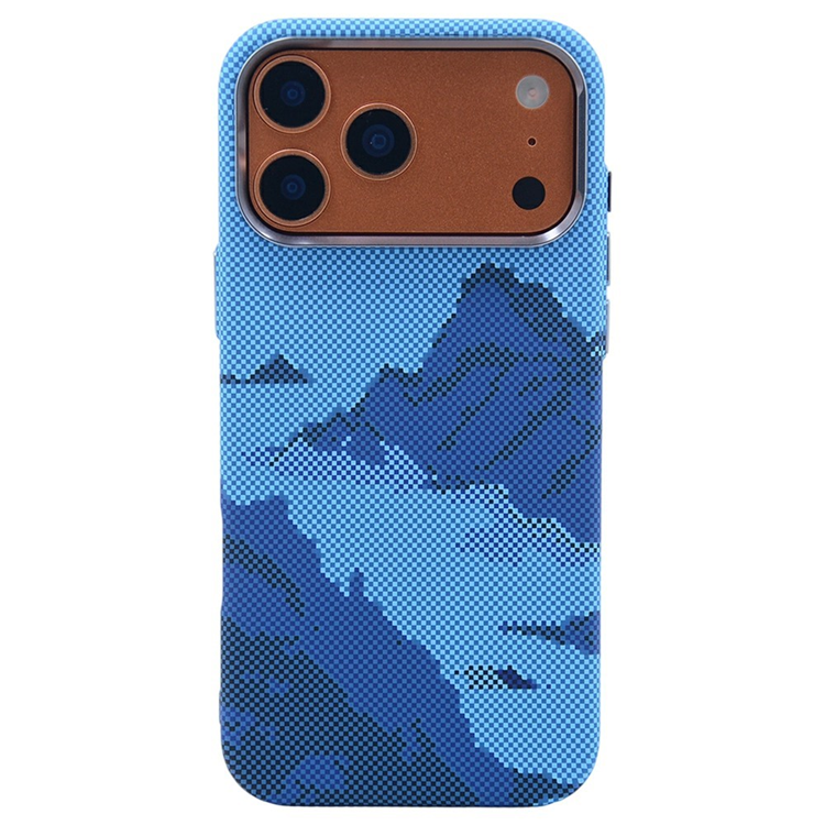 iPhone 17 Pro Max Mobilskal Magsafe Carbon Fiber (Blå Valley) | 2353 | AlltMobil