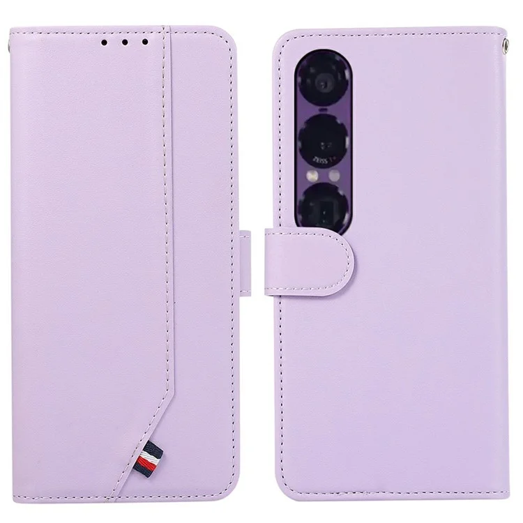 Sony Xperia 1 VII Plånboksfodral RFID Läder - Lila | 2353 | AlltMobil