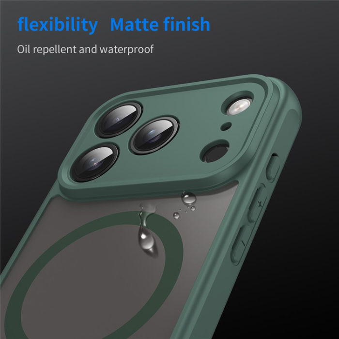 A-One Brand - iPhone 17 Pro Mobilskal MagSafe Anti Drop - Grön