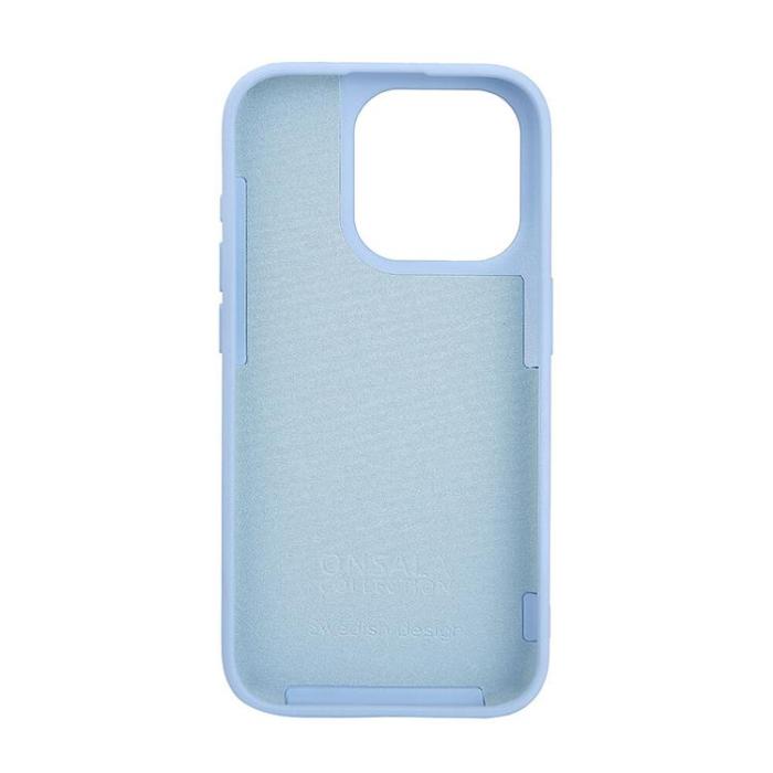 Onsala - Onsala iPhone 15 Pro Mobilskal Magsafe Silikon - Ljusblå