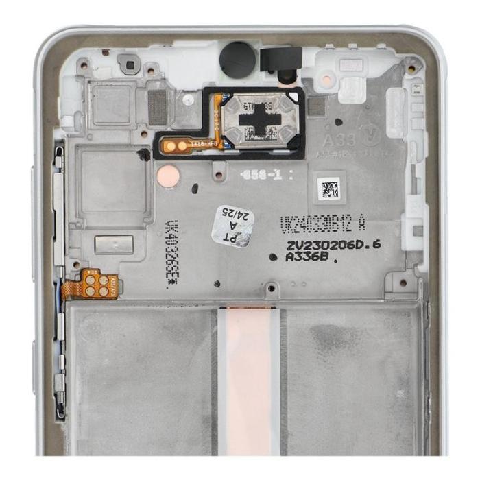 SpareParts - Galaxy A33 5G Skärm med LCD-display Service Pack - Vit