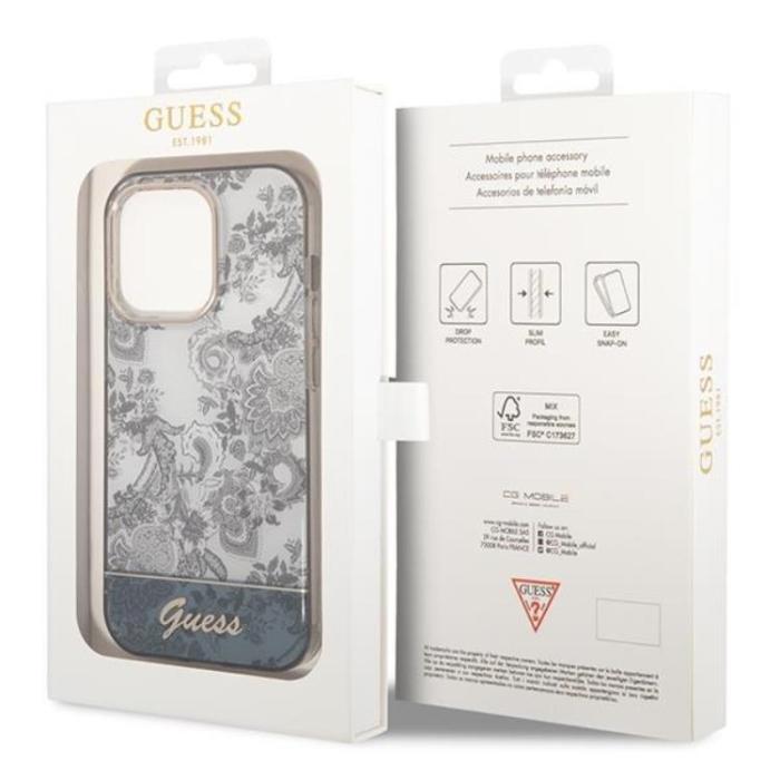 Guess - GUESS iPhone 14 Pro Max Skal Porcelain Collection - Grå