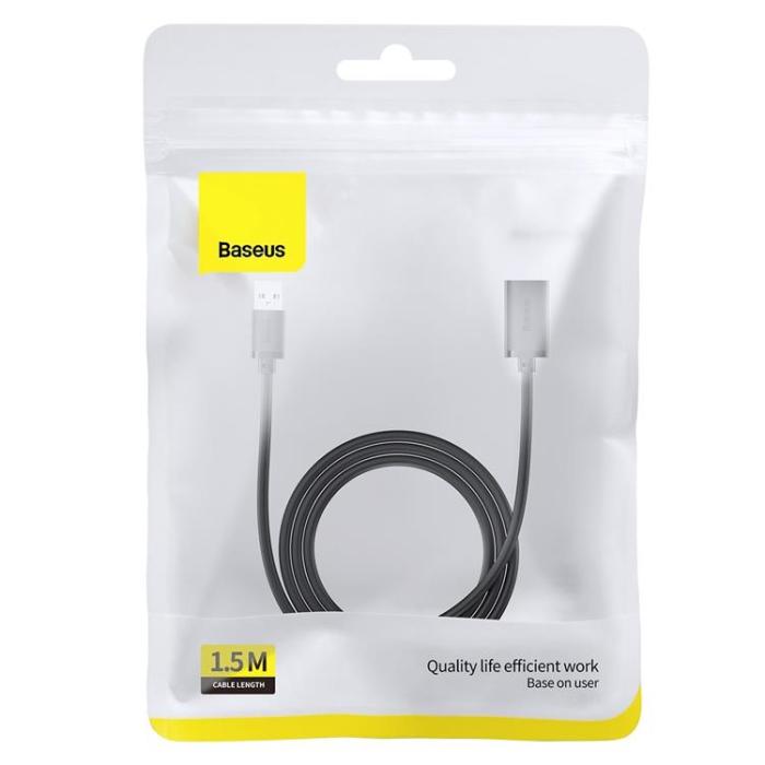 BASEUS - Baseus AirJoy Förlängning USB 3.0 Kabel 1.5m - Svart