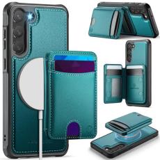 OEM - JEEHOOD Samsung Galaxy S23+ Fodral KonstL&auml;der - Bl&aring;