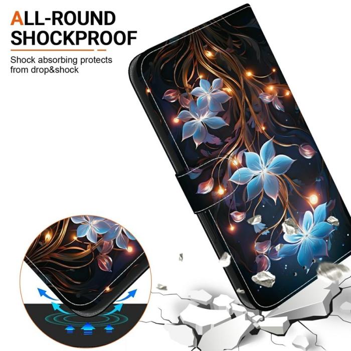 OEM - Samsung Galaxy S26 / S26 Pro Plånboksfodral Konstläder - Liten Lyktblomma