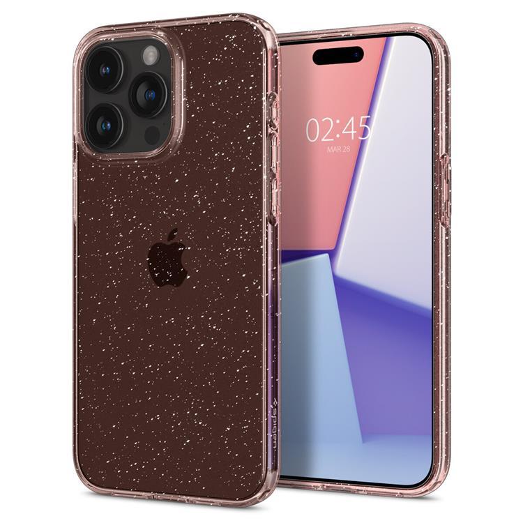 Spigen iPhone 15 Pro Mobilskal Liquid Crystal - Rosa | 2353 | AlltMobil